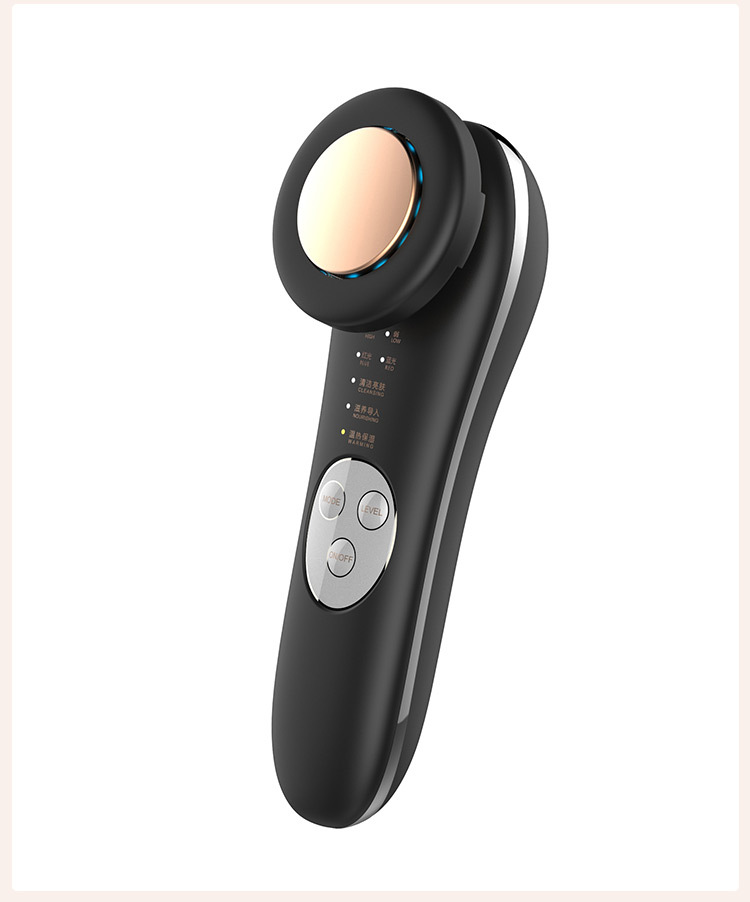 彩光导入仪脸部美容仪家用导出面部排毒仪离子温热洁面仪